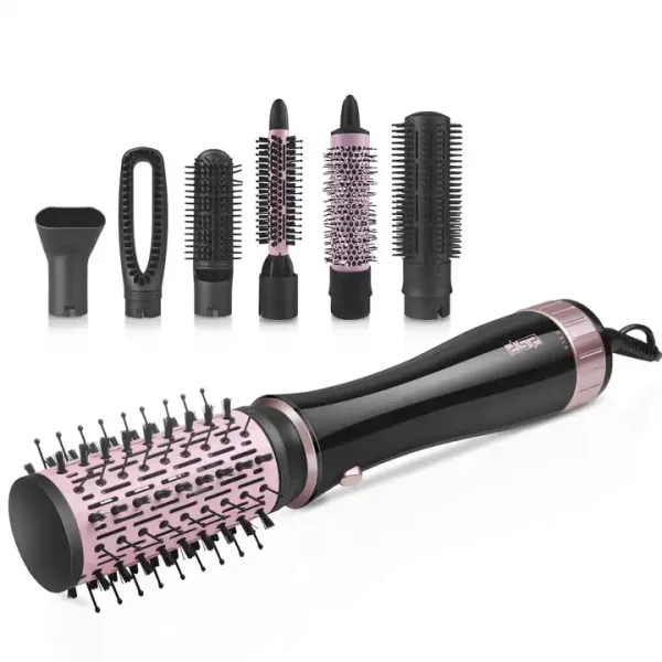 Multifunctional Hot Air Brush Ceramic Blow Dryer One Step 7 in 1 Hair Styling Tool for Straightening, Curling