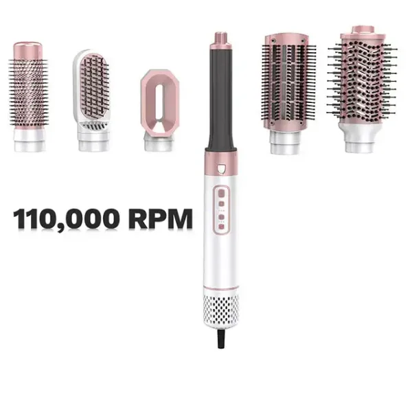 Multifunctional blow dryer brush 6 in 1 bldc hair dryer brush and volumizer with logo